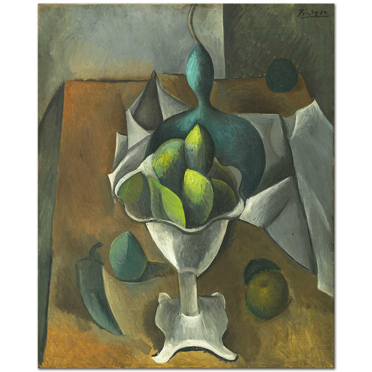 Pablo Picasso Meyve Tabağı Kanvas Tablo