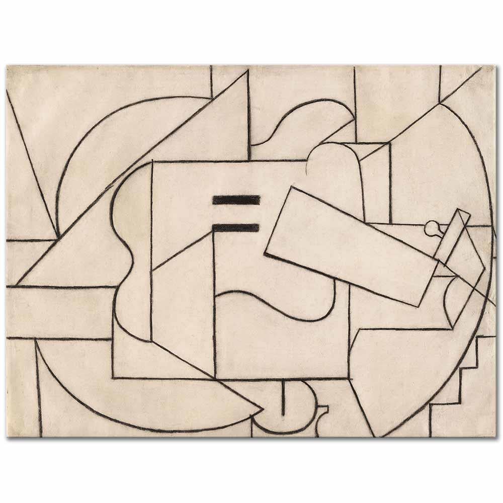Pablo Picasso Gitar II Kanvas Tablo