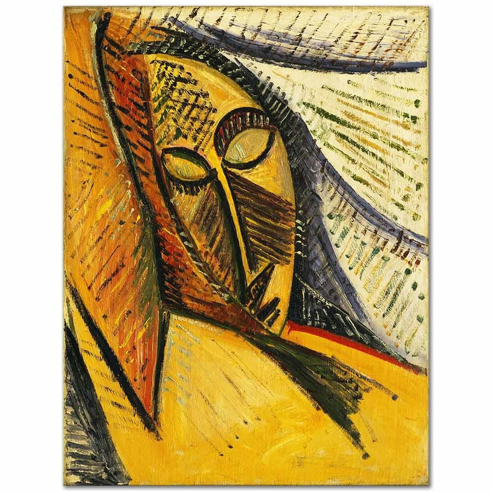 Pablo Picasso Uyuyan Kadın Başı Kanvas Tablo