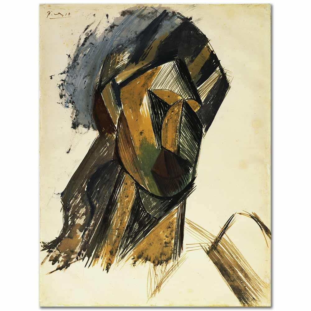 Pablo Picasso Bir Kadın Başı Kanvas Tablo