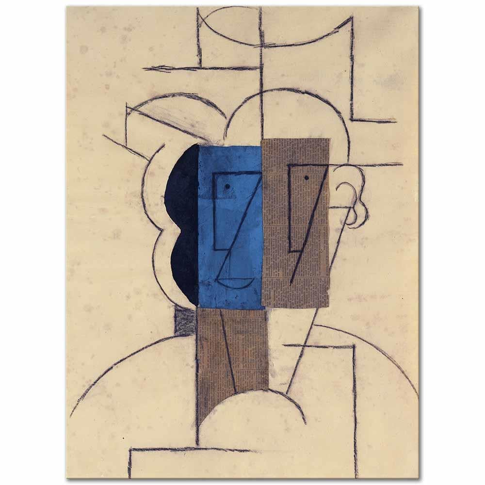Pablo Picasso Şapkalı Adam Kanvas Tablo