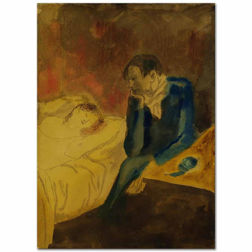 Pablo Picasso Meditasyon Kanvas Tablo