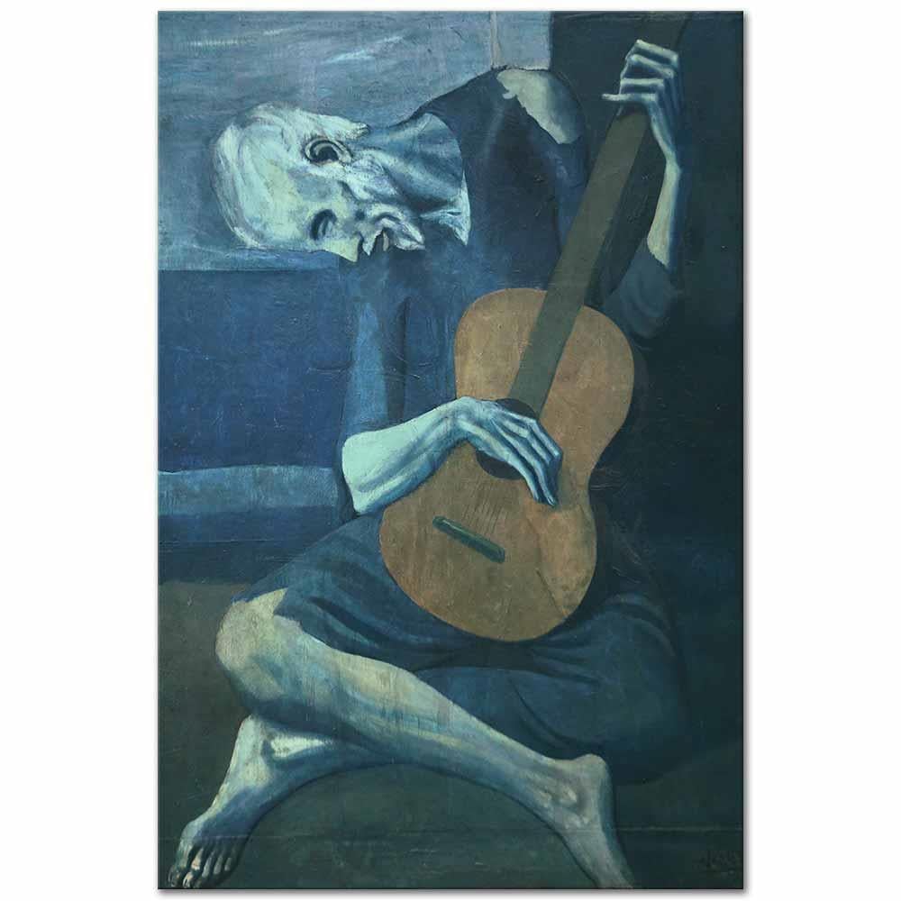Pablo Picasso Yaşlı Gitarist Kanvas Tablo