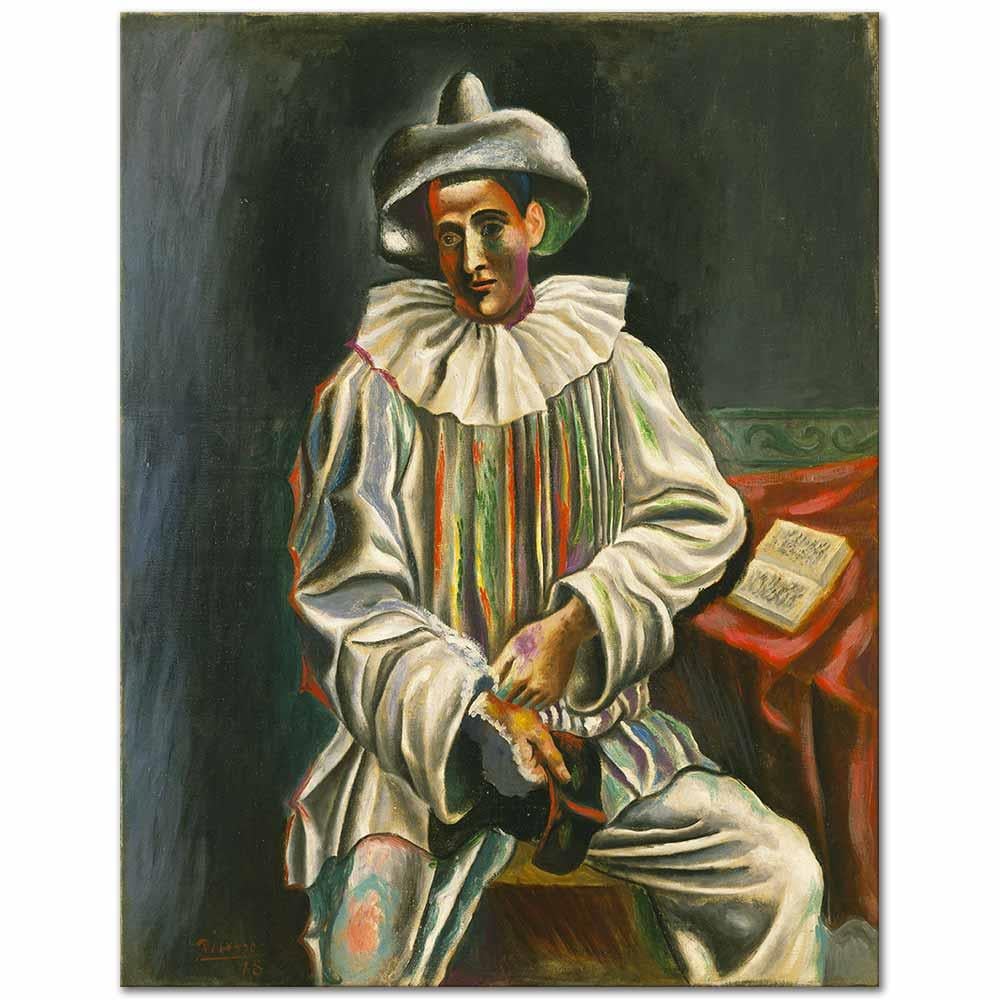 Pablo Picasso Pierrot Kanvas Tablo