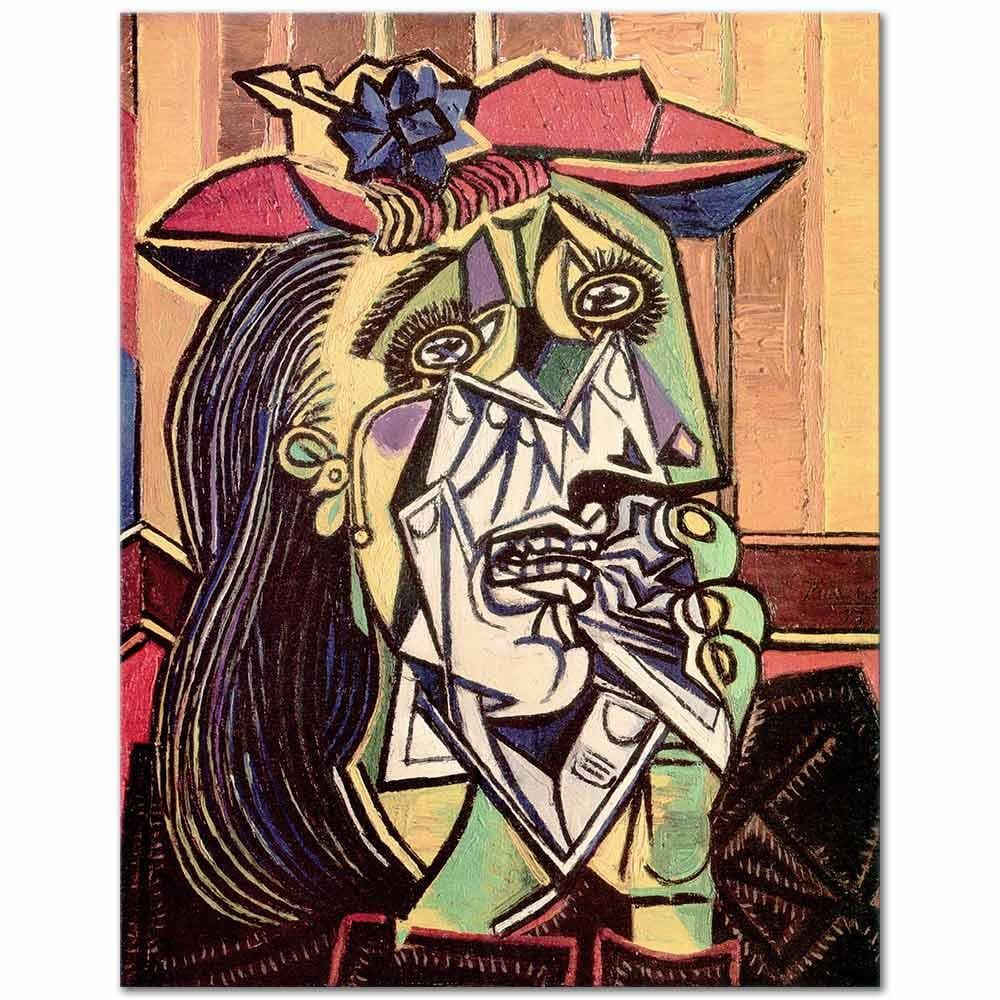 Pablo Picasso Ağlayan Kadın Kanvas Tablo