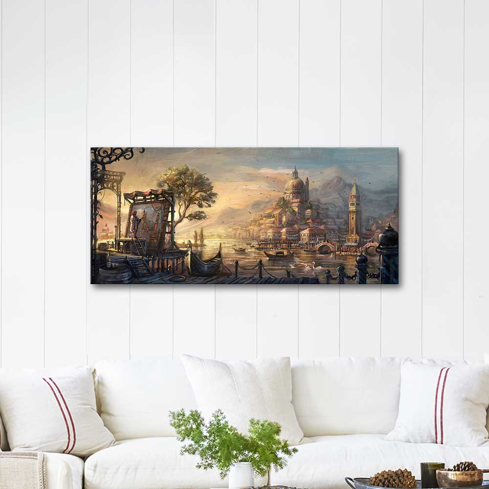 Painter in Venice Art Print