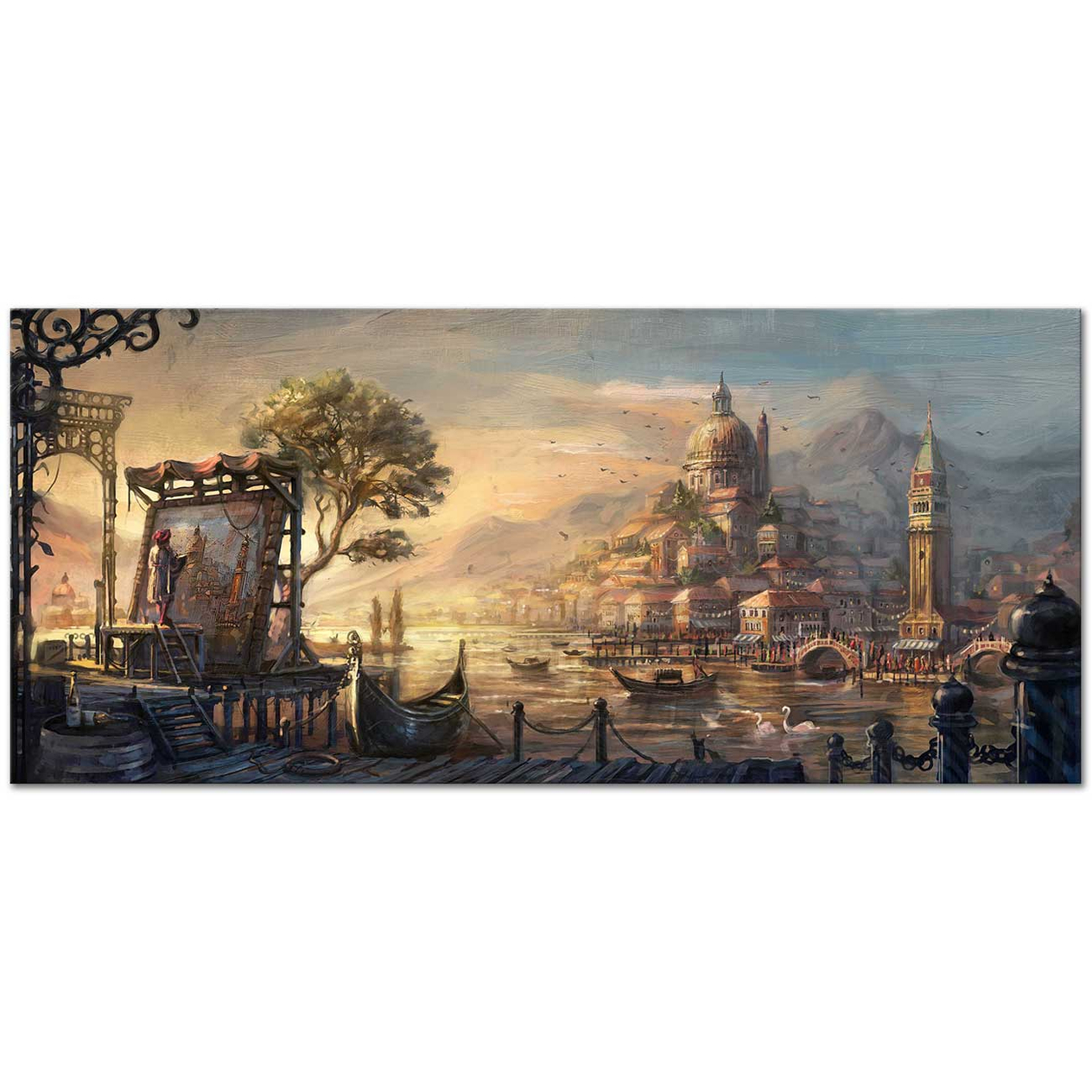 Painter in Venice Art Print