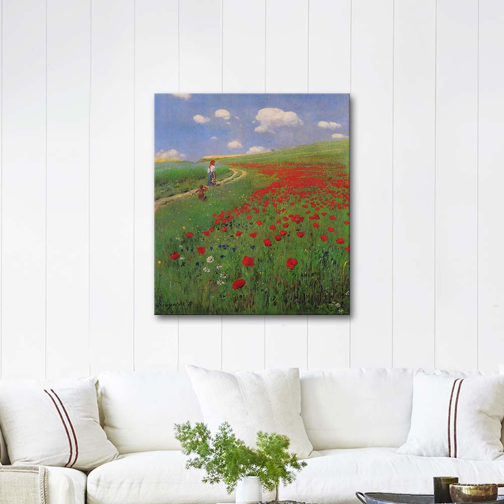 Pal Szinyei Merse A Field of Poppies Art Print