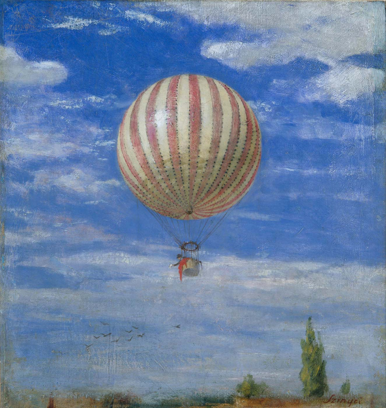 Pal Szinyei Merse The Balloon Art Print