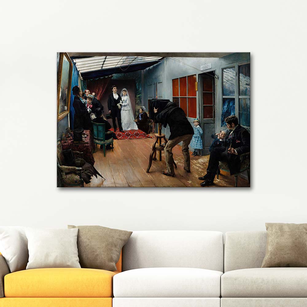 Pascal Dagnan Bouveret Düğün Fotoğrafı Kanvas Tablo