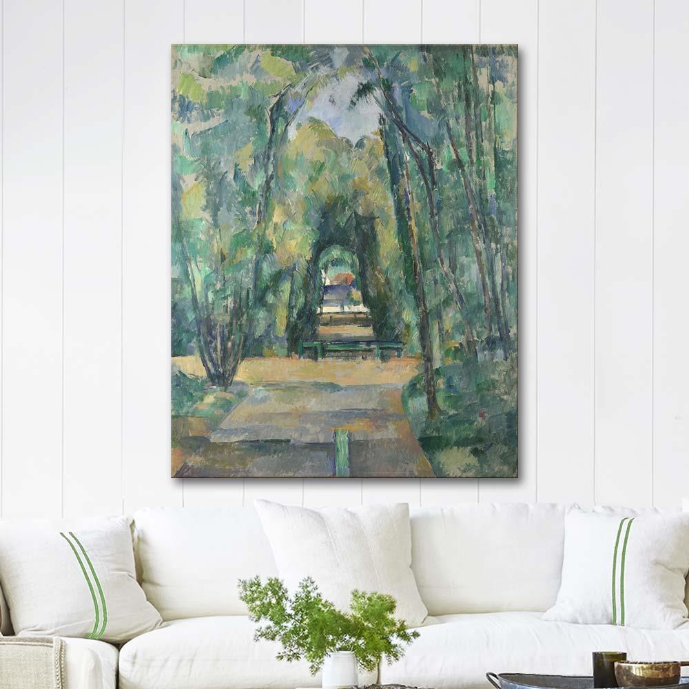 Paul Cezanne Avenue at Chantilly Art Print