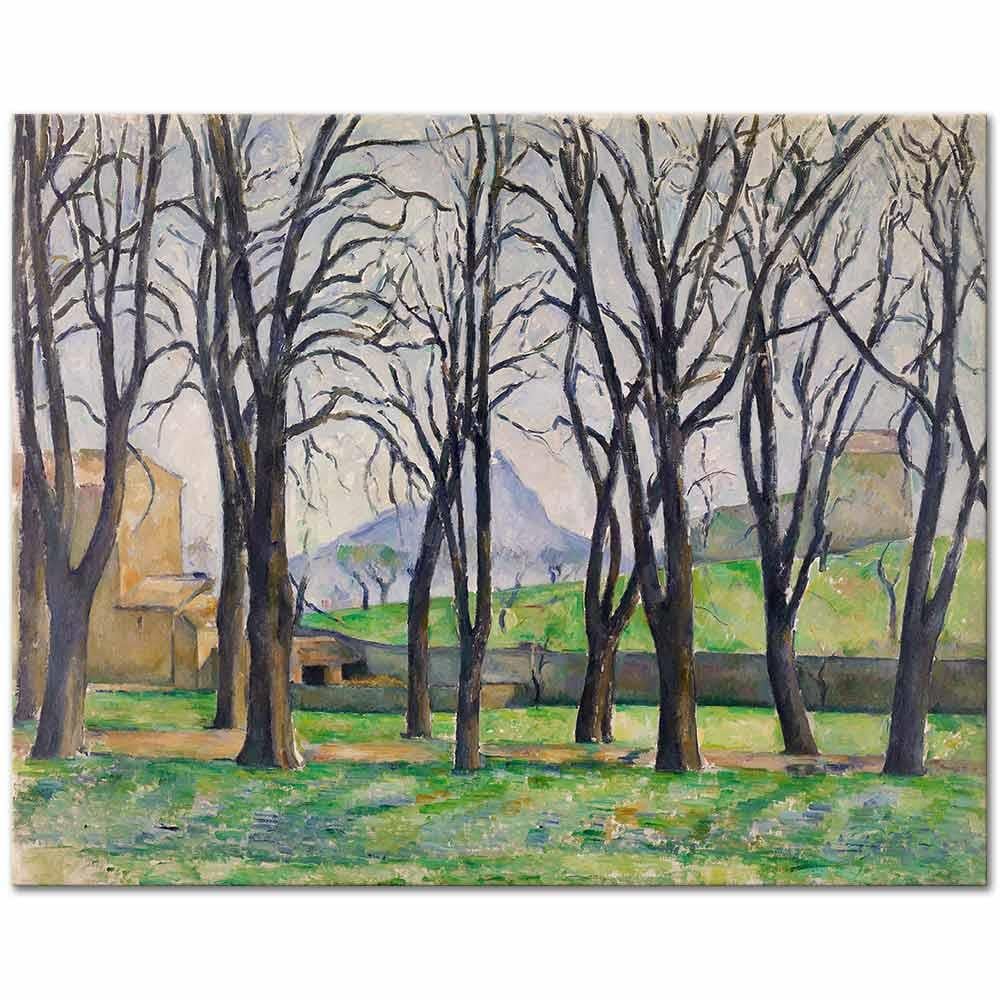 Paul Cezanne Jas de Bouffan'da Kestane Ağaçları Kanvas Tablo