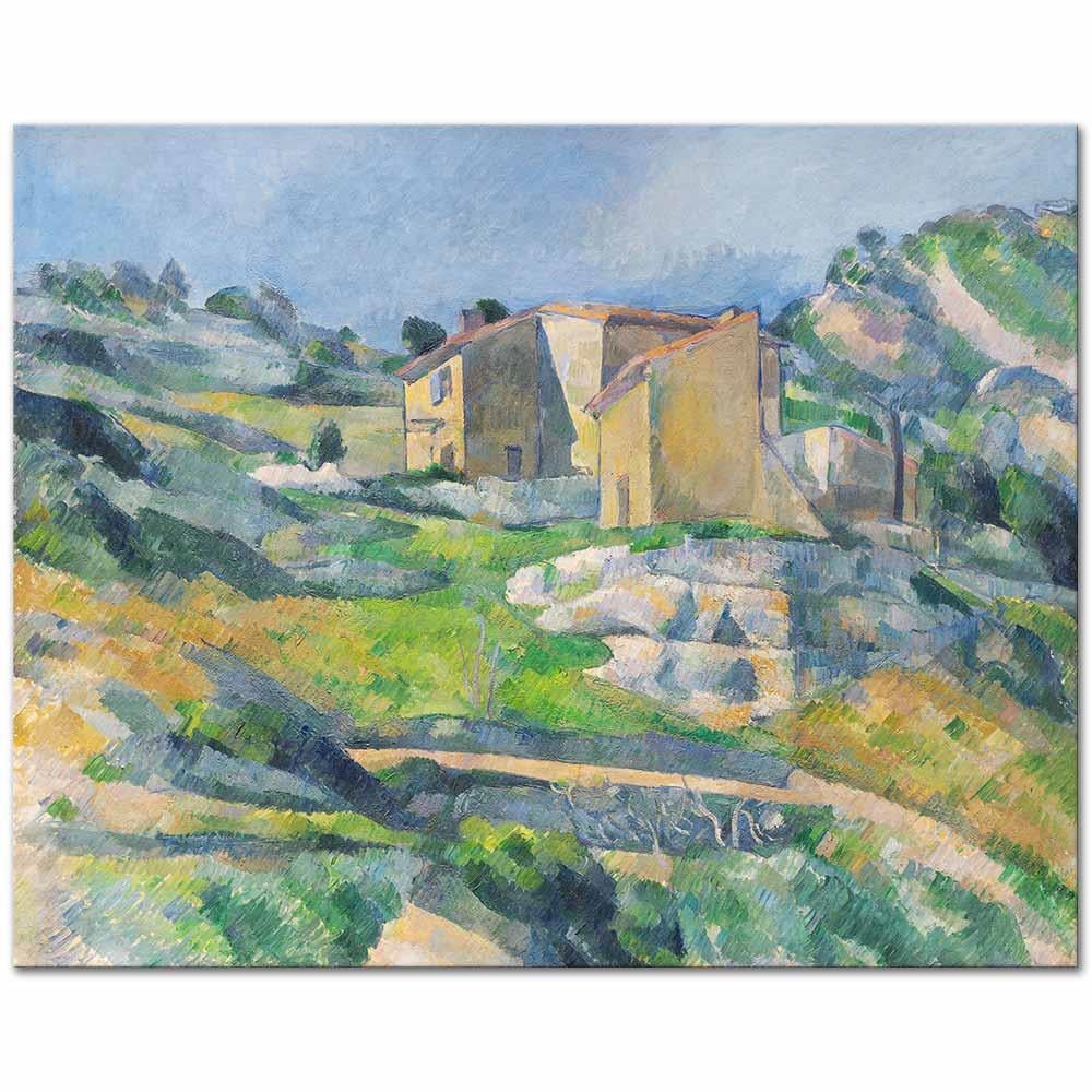 Paul Cezanne Provence'de Evler Kanvas Tablo