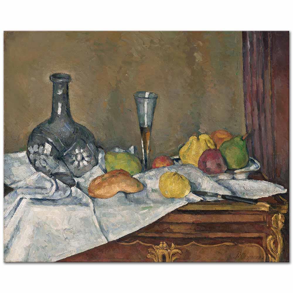 Paul Cezanne Yemek Üstü Kanvas Tablo