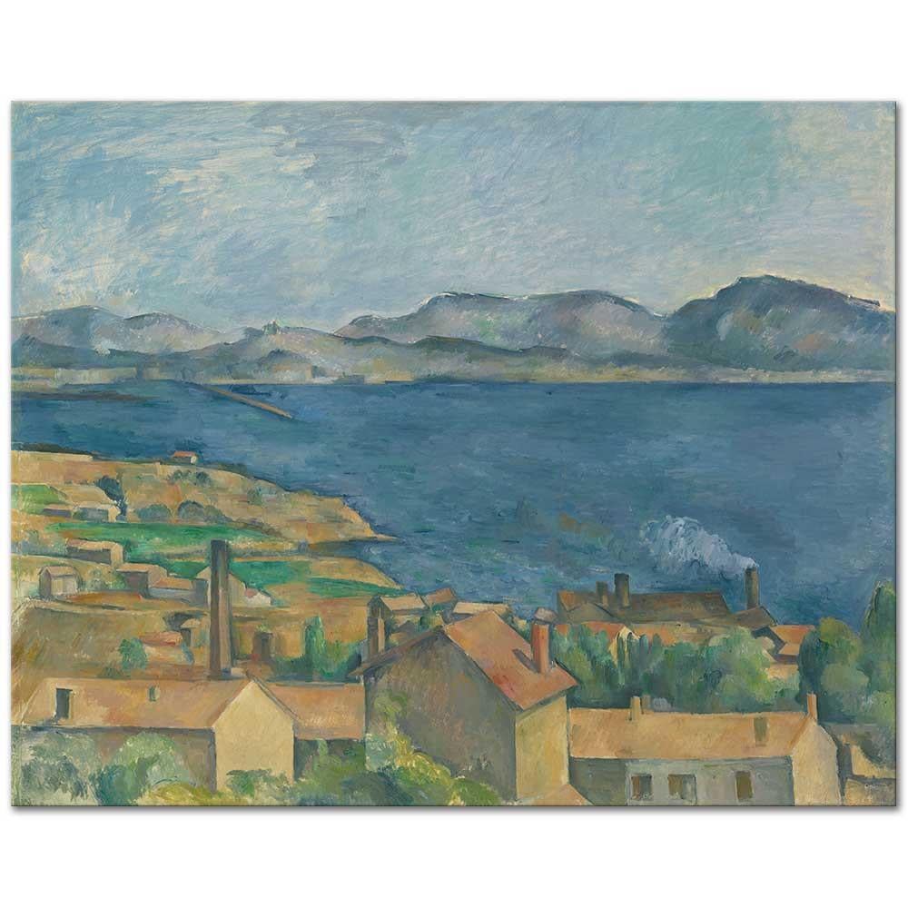 Paul Cezanne L'estaque'tan Marsilya Körfezi Kanvas Tablo