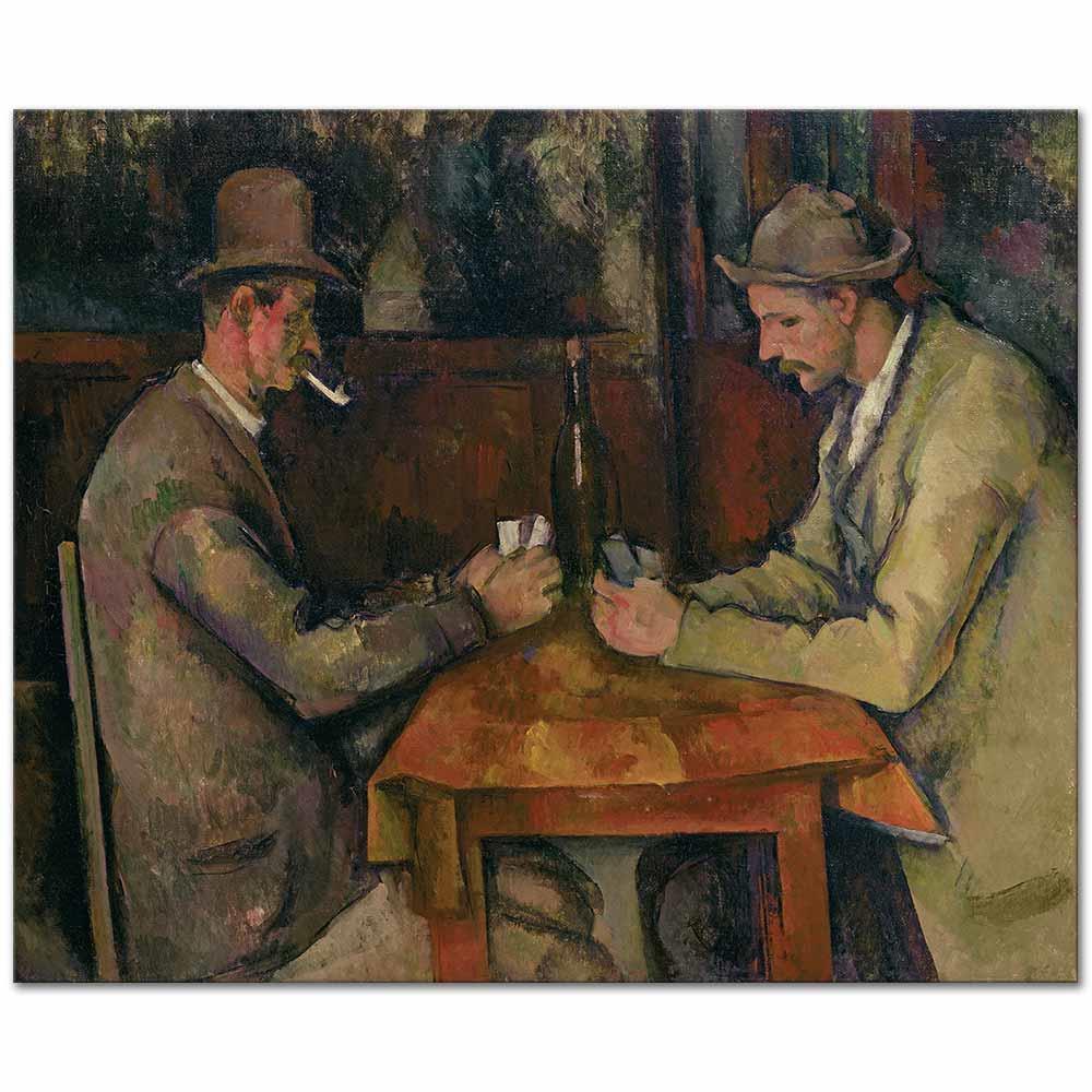 Paul Cezanne Kart Oynayanlar Kanvas Tablo