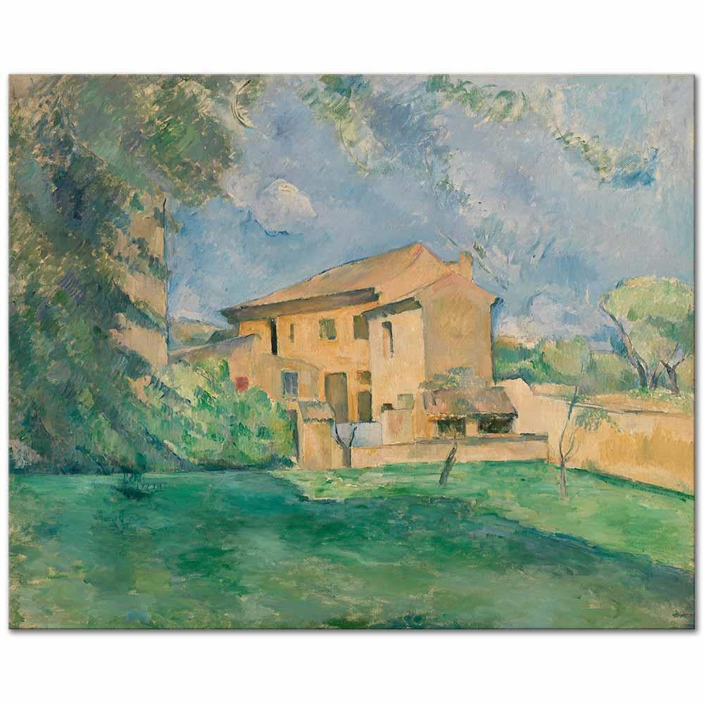 Paul Cezanne Jas de Bouffan'daki Çiftlik Kanvas Tablo