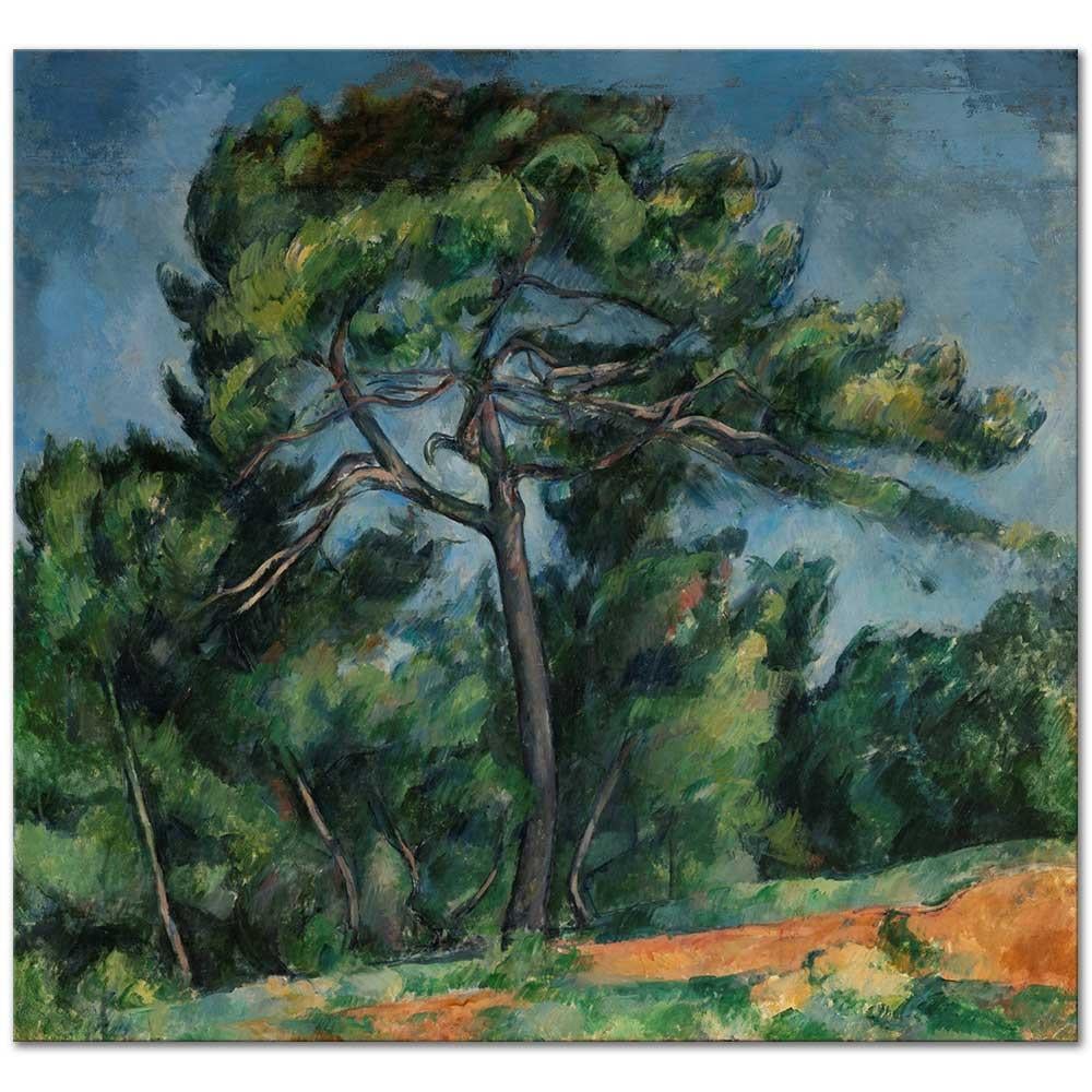 Paul Cezanne Büyük Çam Ağacı Kanvas Tablo