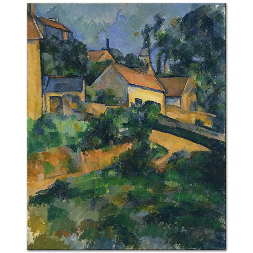 Paul Cezanne Montgeroult'da Sokak Kanvas Tablo