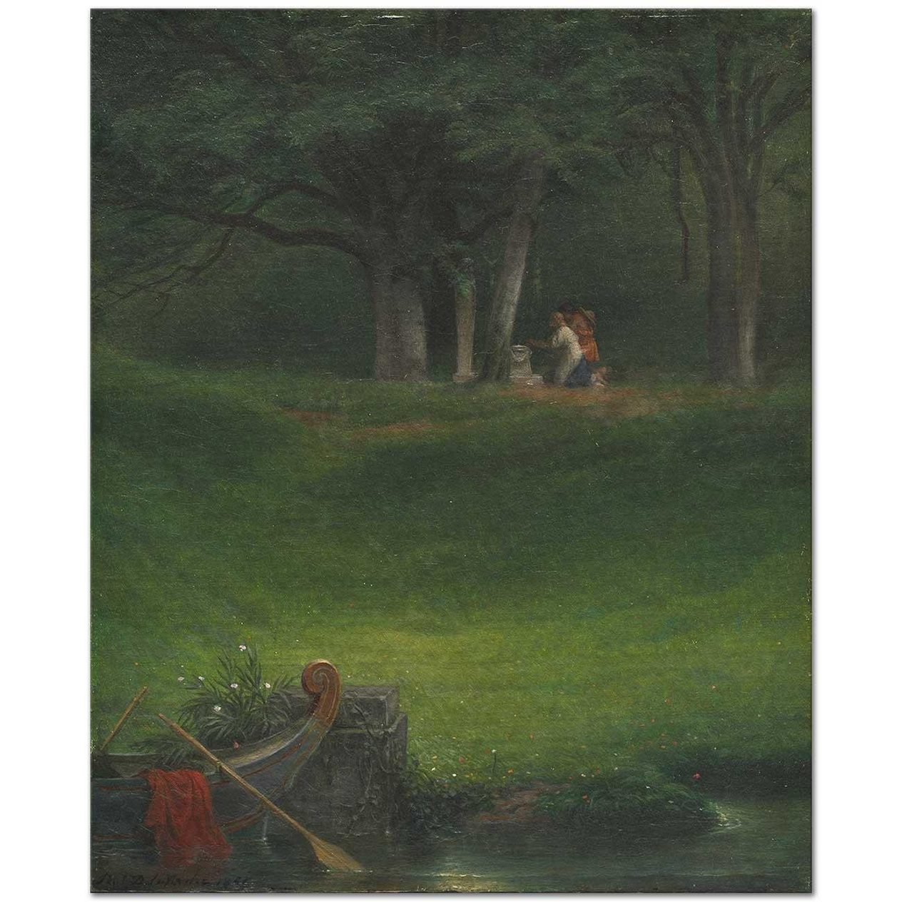 Paul Delaroche Offering to the God Pan Art Print
