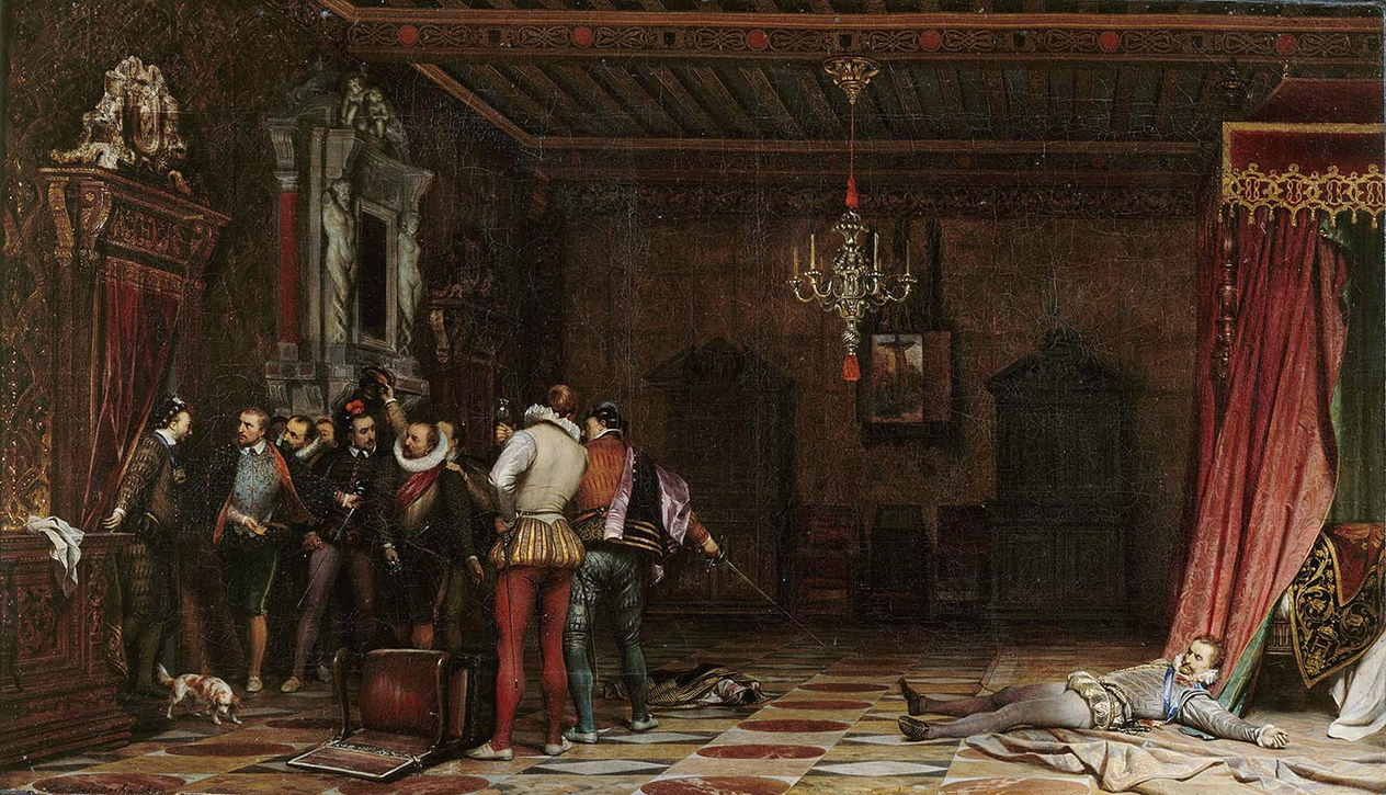 Paul Delaroche Guise Dükünün Öldürülüşü Kanvas Tablo