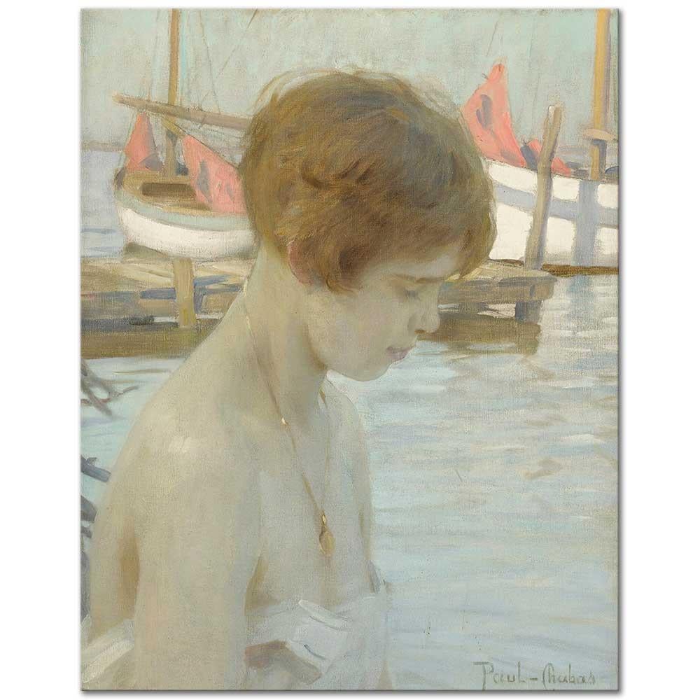 Paul Emile Chabas Limandaki Genç Kız Kanvas Tablo