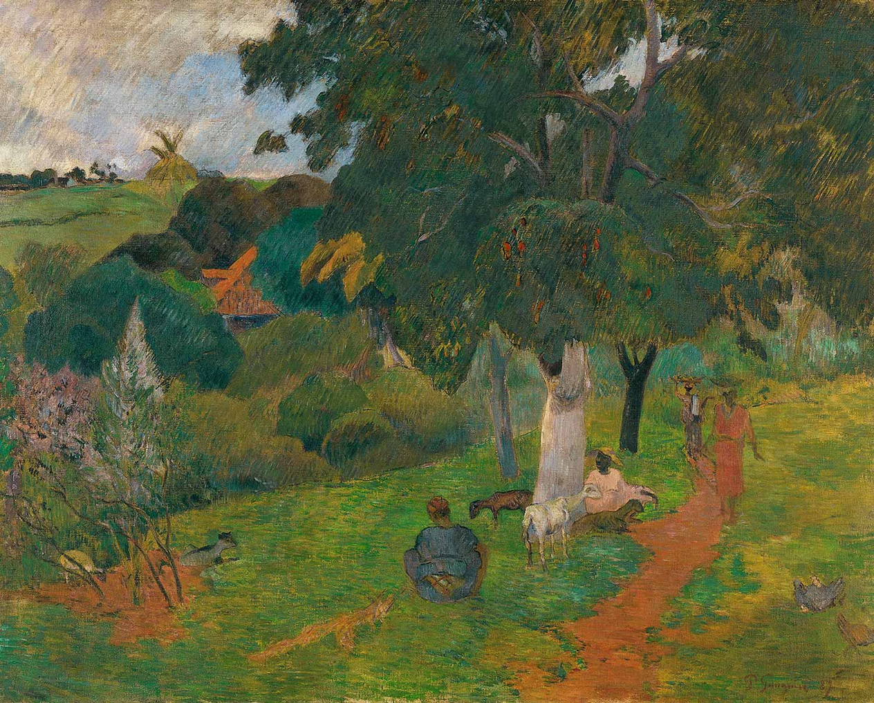 Paul Gauguin Coming And Going Martinique Art Print