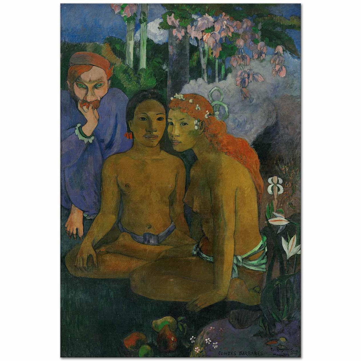 Paul Gauguin Kontes Barbares Kanvas Tablo