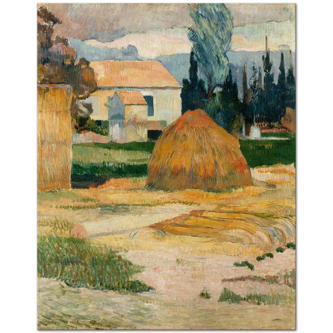 Paul Gauguin Arles'te Manzara Kanvas Tablo