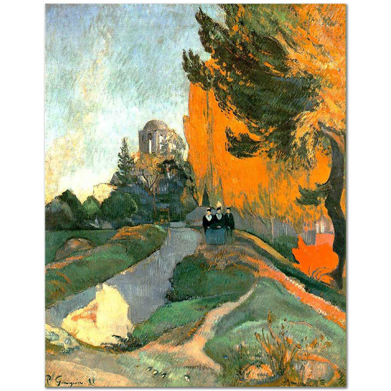 Paul Gauguin Les Alyscamps Arles Kanvas Tablo