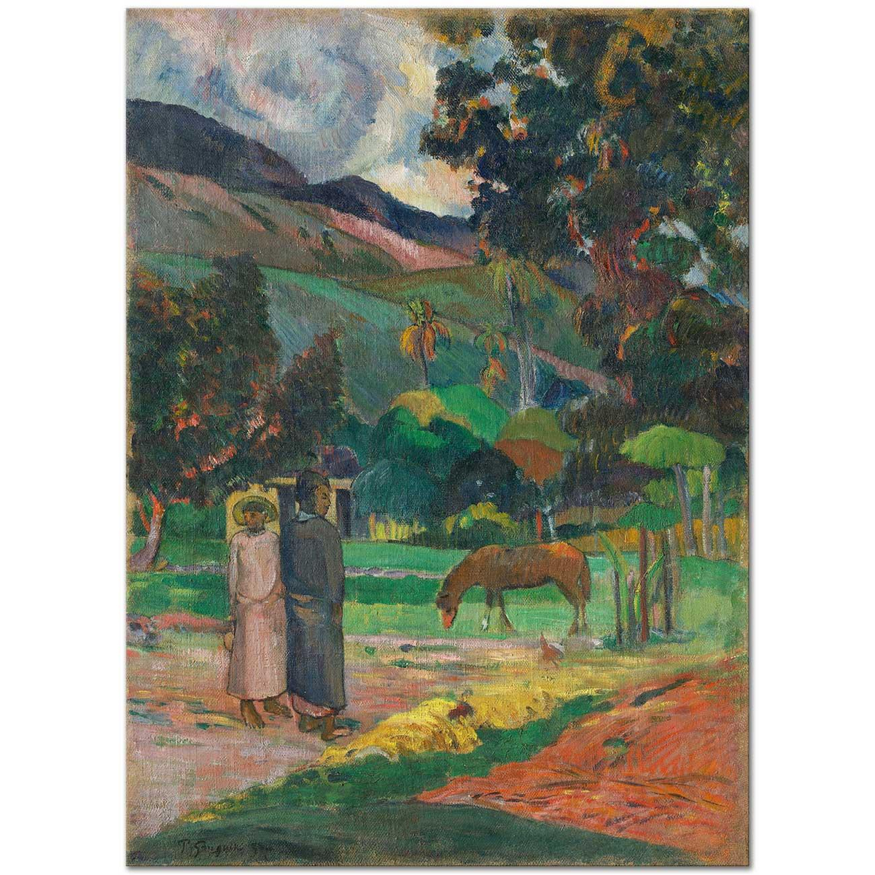 Tahitian Landscape 01 by Paul Gauguin