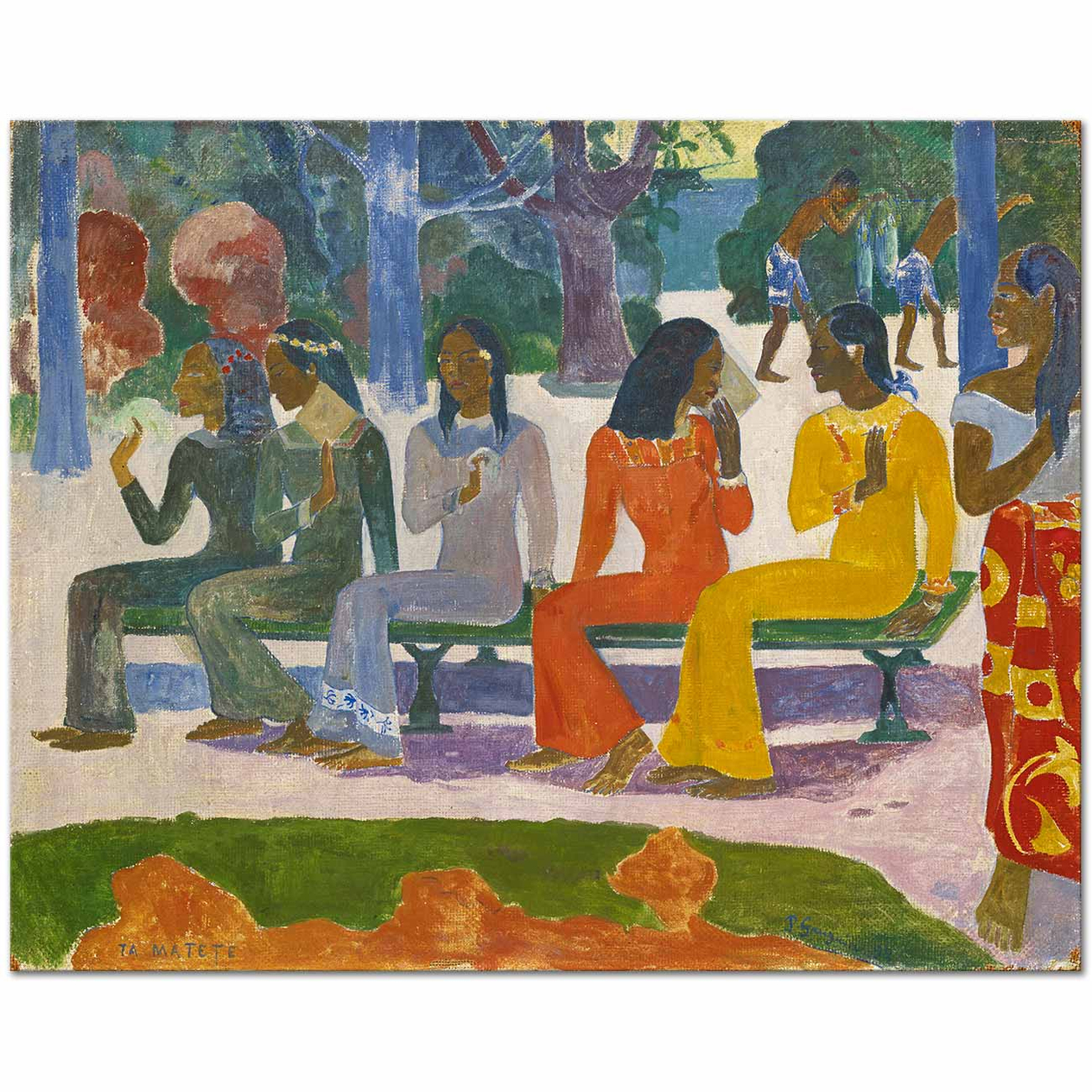 Paul Gauguin Alışveriş Günü Kanvas Tablo
