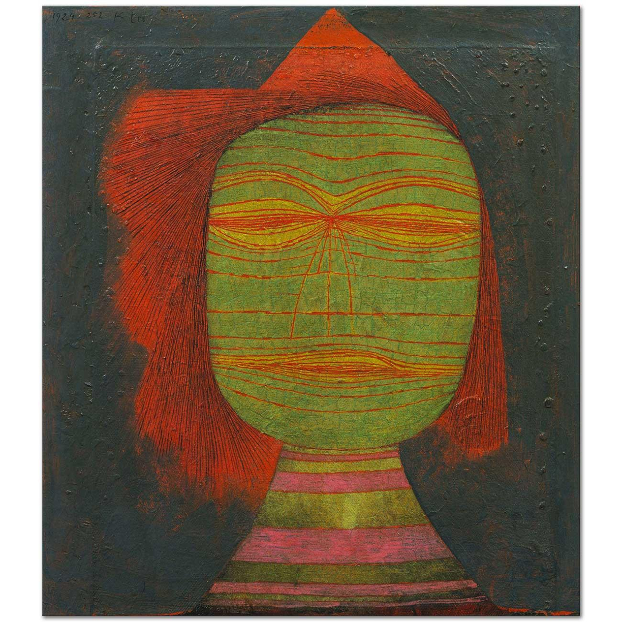 Paul Klee Aktör Maskesi Kanvas Tablo