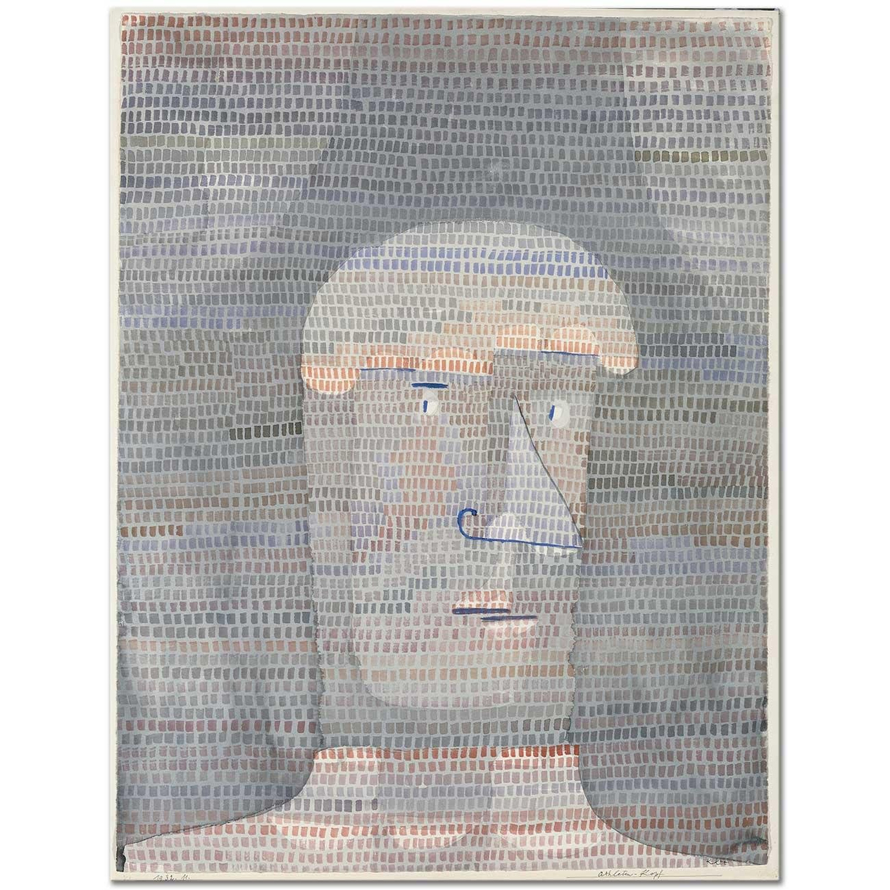 Paul Klee Atletin Kafası Kanvas Tablo