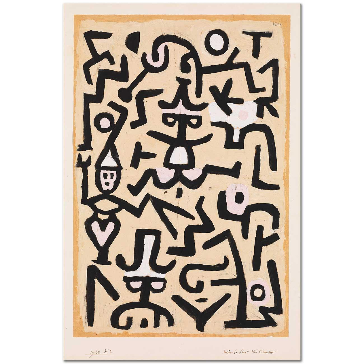 Paul Klee Komedyenin El İlanı Kanvas Tablo