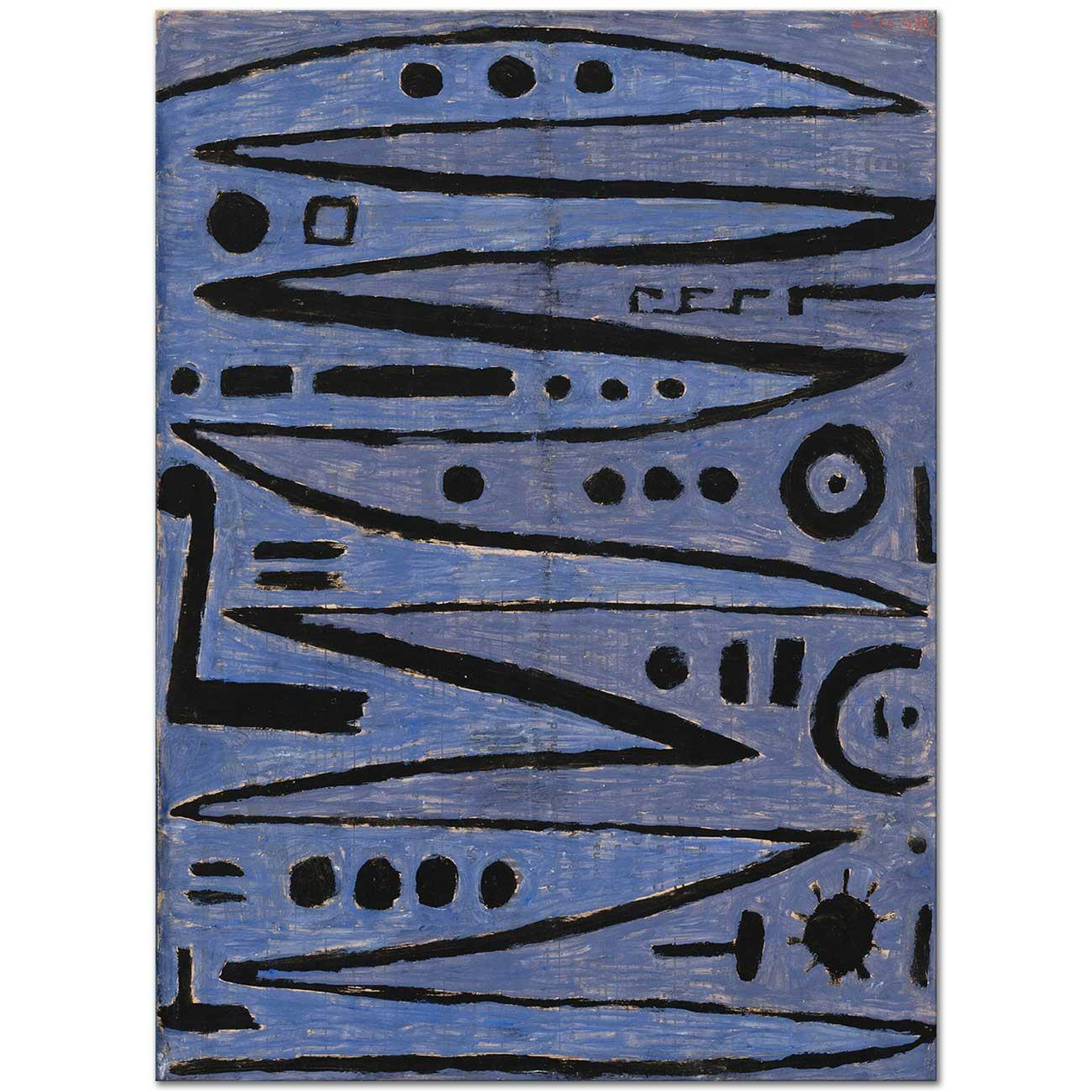 Paul Klee Yayın Kahramanca Dokunuşları Kanvas Tablo