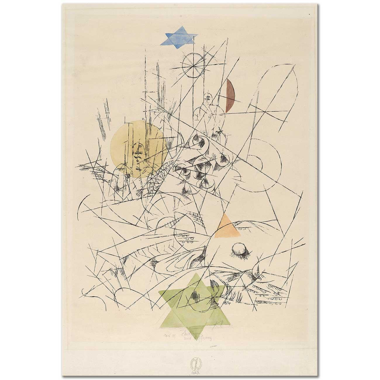 Paul Klee Umut ve Yıkım Kanvas Tablo