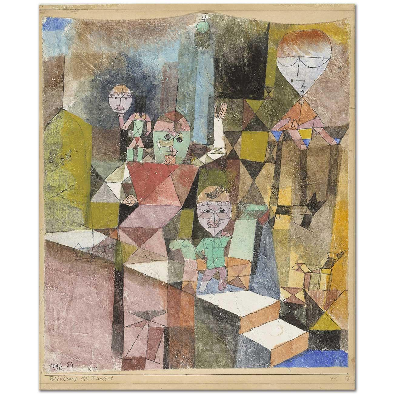Paul Klee Mucizenin Sunumu Kanvas Tablo