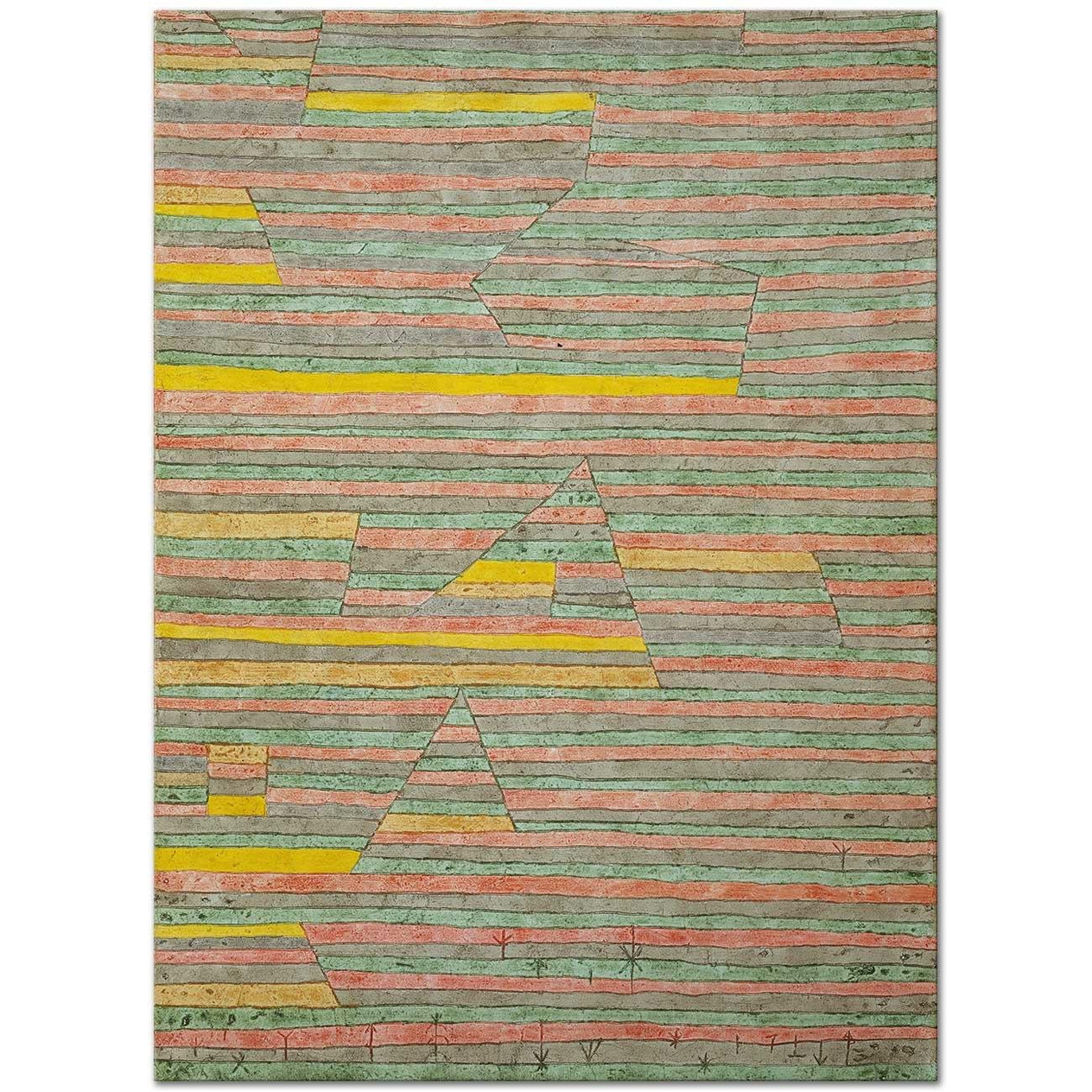 Paul Klee G'de Anıtlar Kanvas Tablo