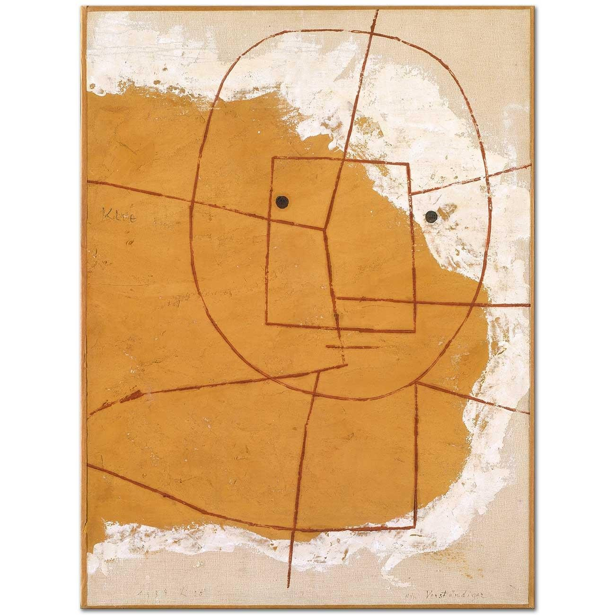 Paul Klee Anlayan Biri Kanvas Tablo