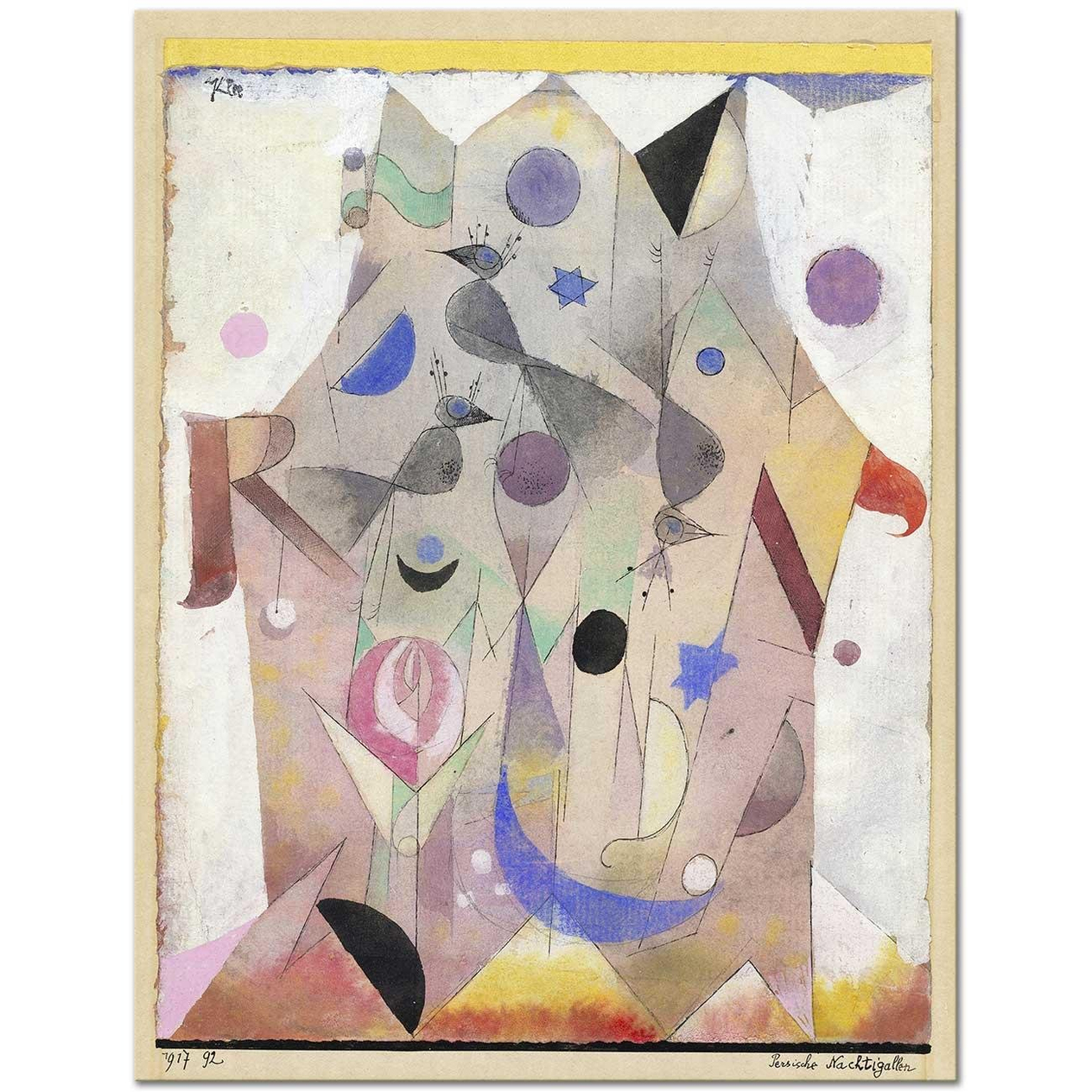 Paul Klee Fars Bülbülleri Kanvas Tablo