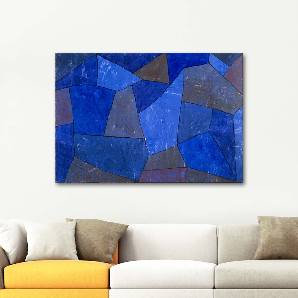 Paul Klee Rocks At Night Art Print