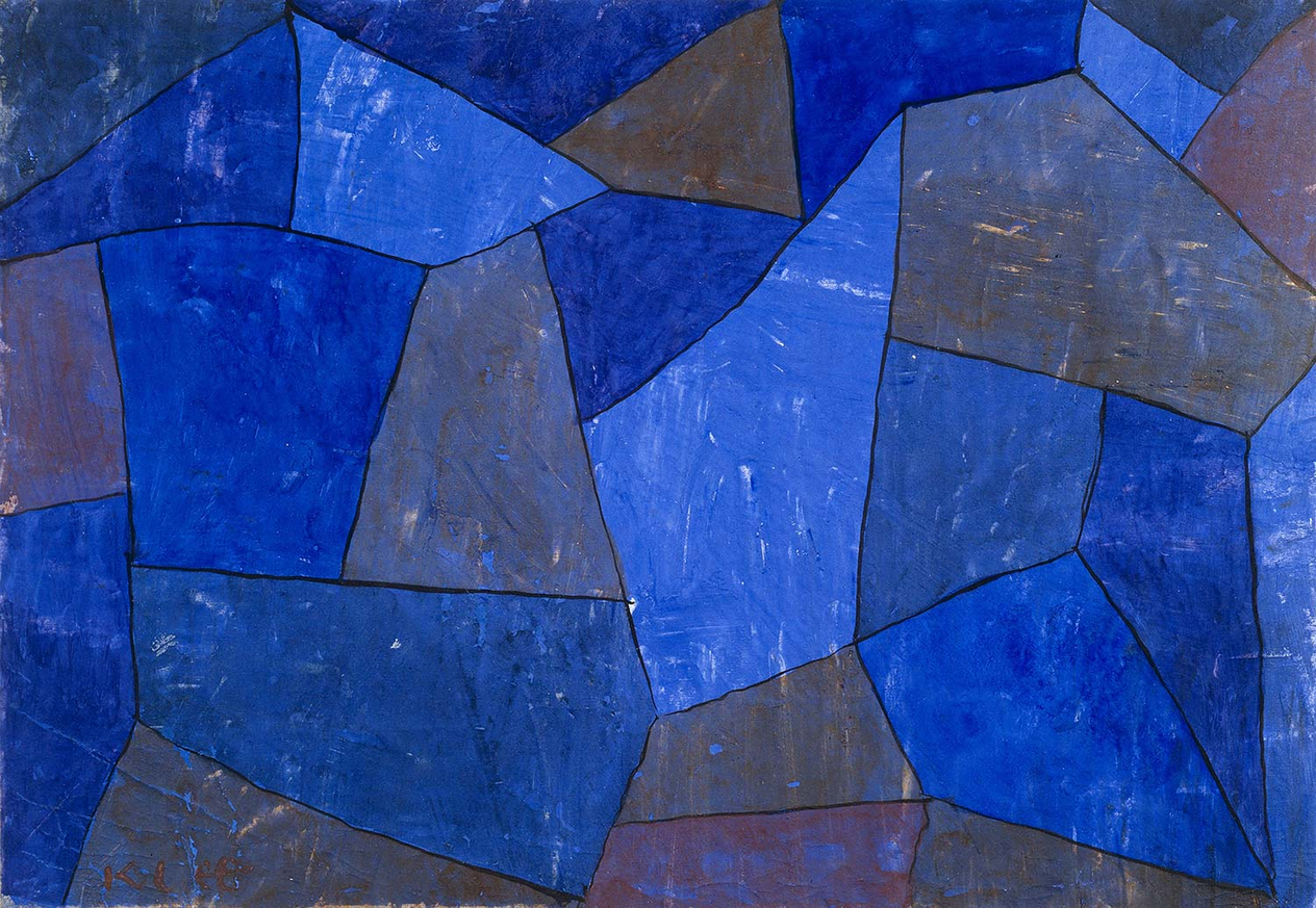 Paul Klee Rocks At Night Art Print