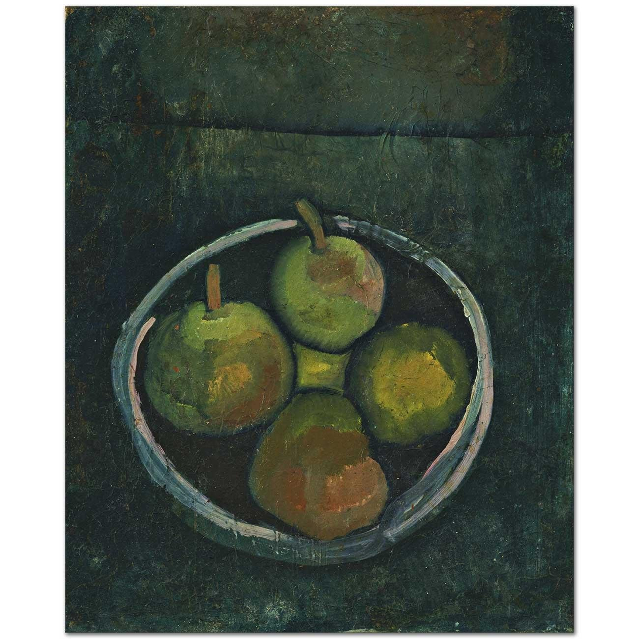 Paul Klee Dört Elmalı Natürmort Kanvas Tablo