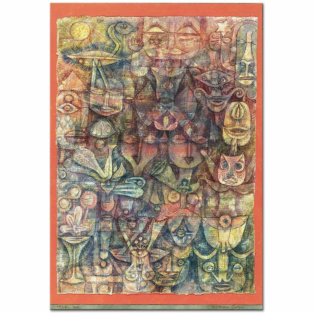 Paul Klee Tuhaf Bahçe Kanvas Tablo