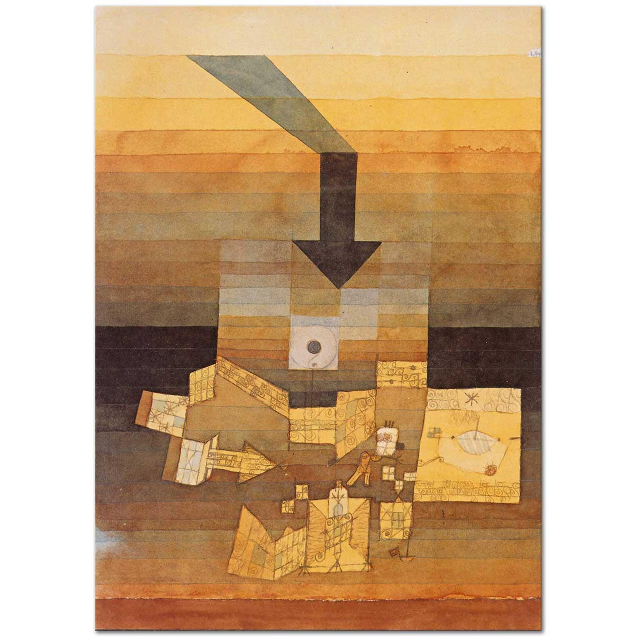 Paul Klee Kapılmış Yer Kanvas Tablo