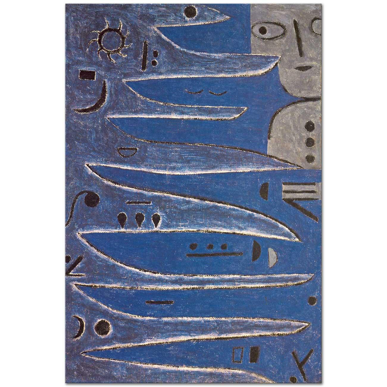 Paul Klee Grilik ve Sahil Kanvas Tablo