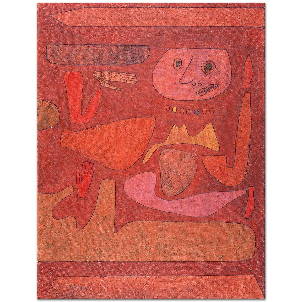 Paul Klee Kafası Karışık Adam Kanvas Tablo