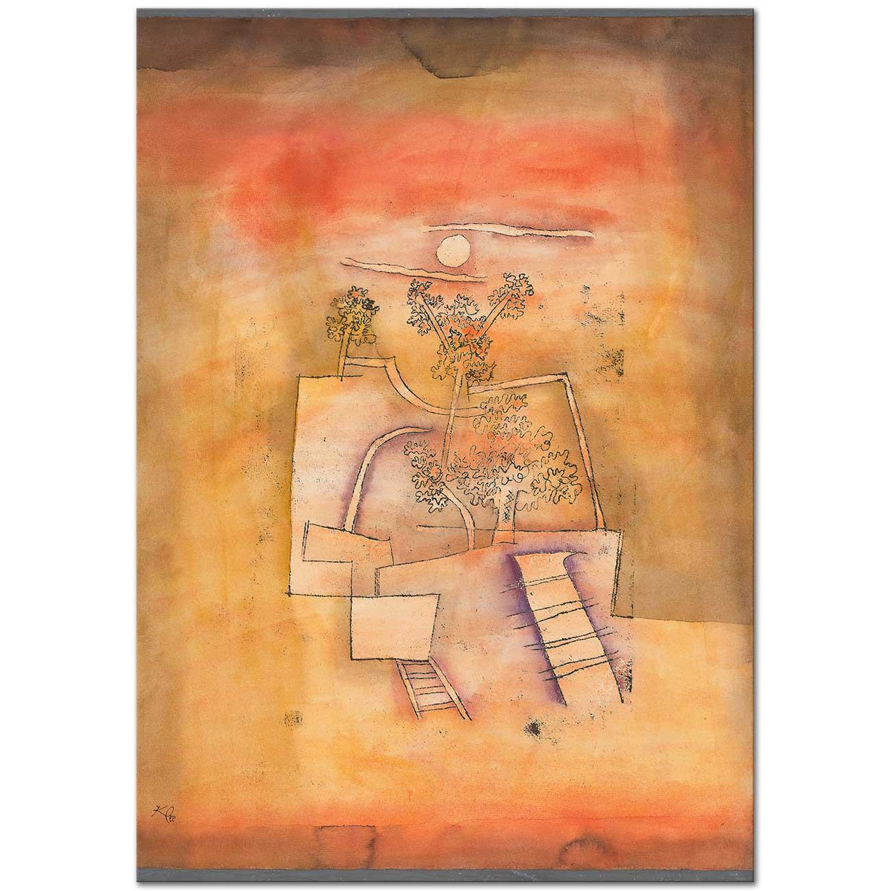 Paul Klee Ağaç Kültürü Kanvas Tablo
