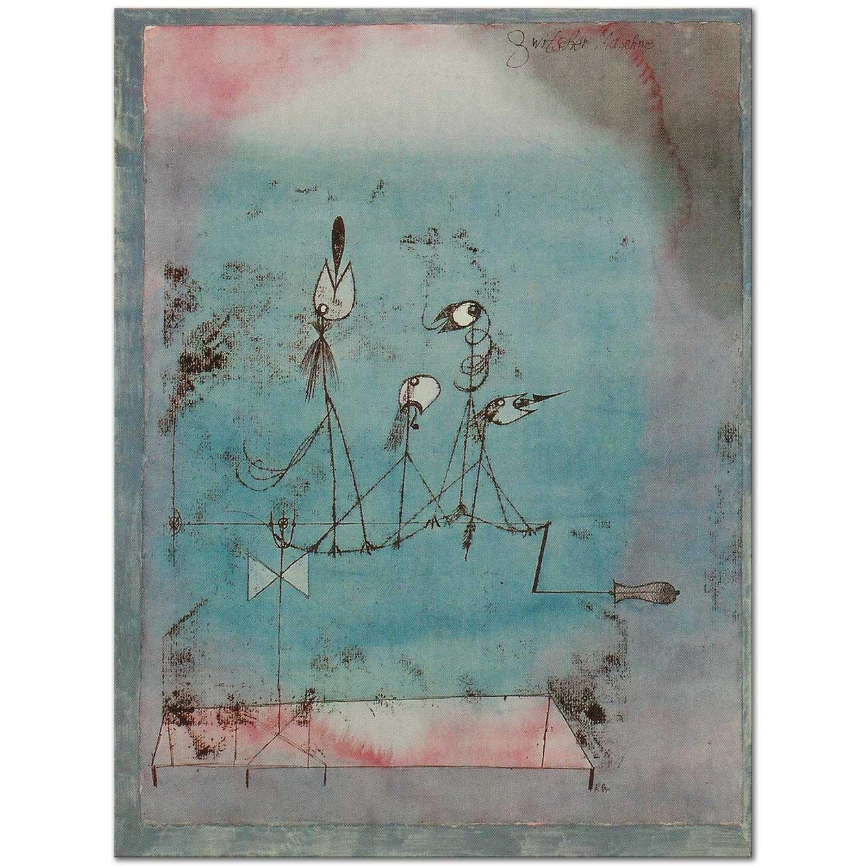 Paul Klee Kıkırdama Makinesi Kanvas Tablo